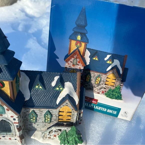 Christmas Delights Lighted Stone Christmas Village Church & Accessory Pieces - Picture 4 of 15